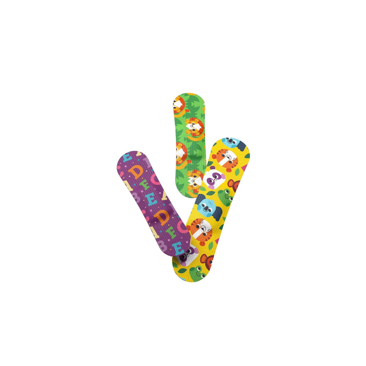 Welly Zoo Animals Flex Fabric Bandages - 48ct | Target