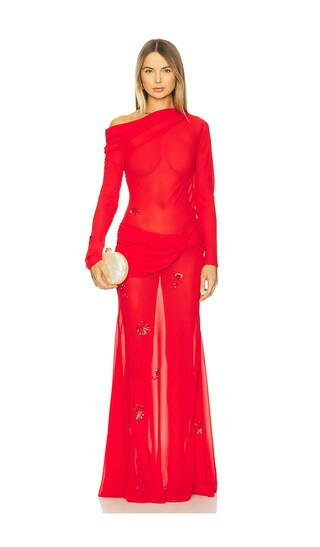 Anna October Julie Dress in Red. - size L | Revolve Clothing (Global)