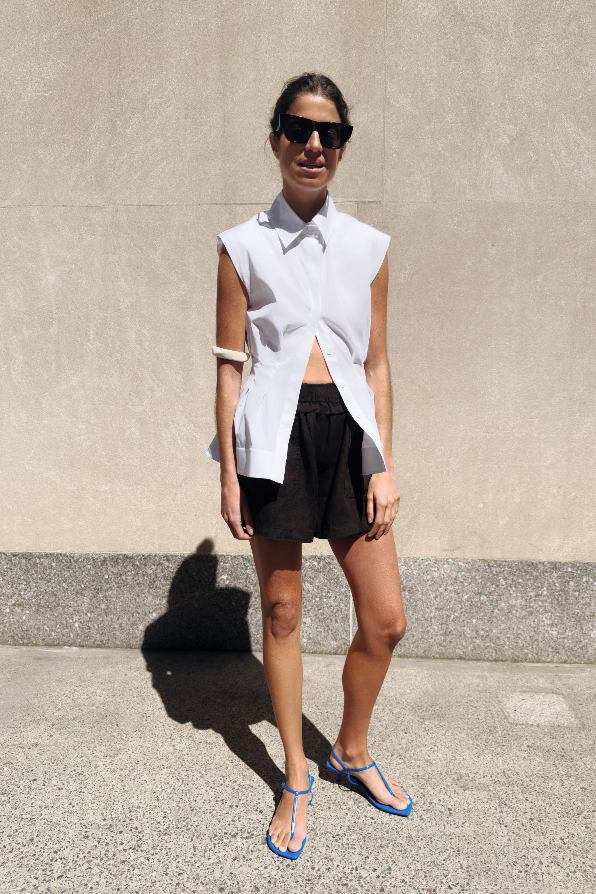 ZW COLLECTION LINEN SHORTS | Zara UK