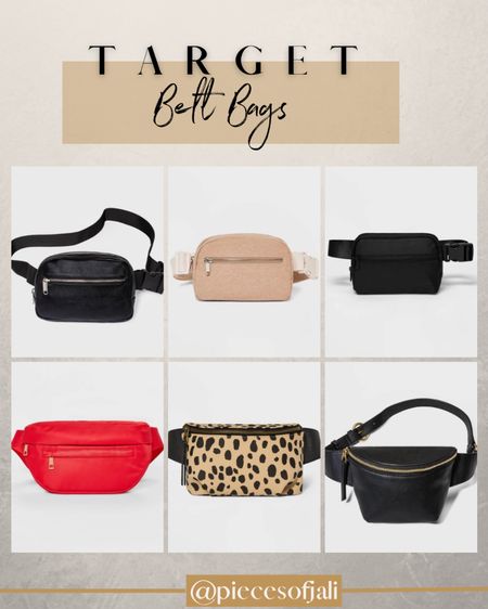 Belt bags at Target

Target Finds // Belt Bag // Fanny Pack // Target Bags // 

#LTKfit #LTKcurves #LTKFind