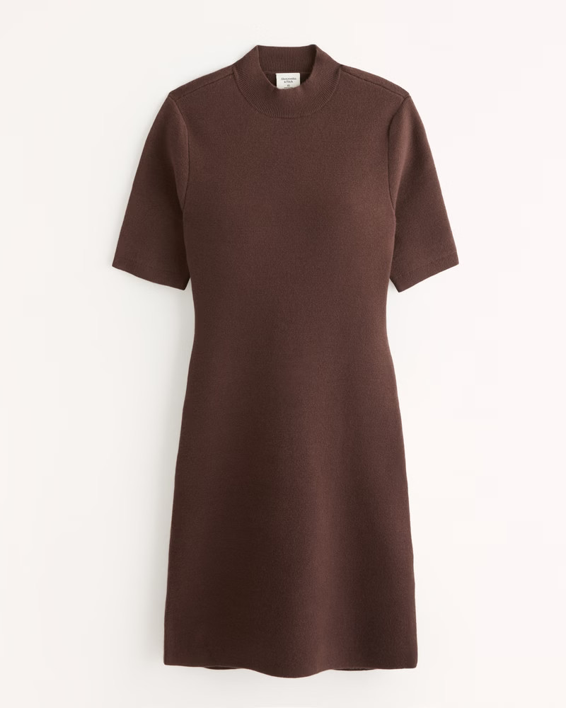 Mockneck Mini Sweater Dress | Abercrombie & Fitch (US)