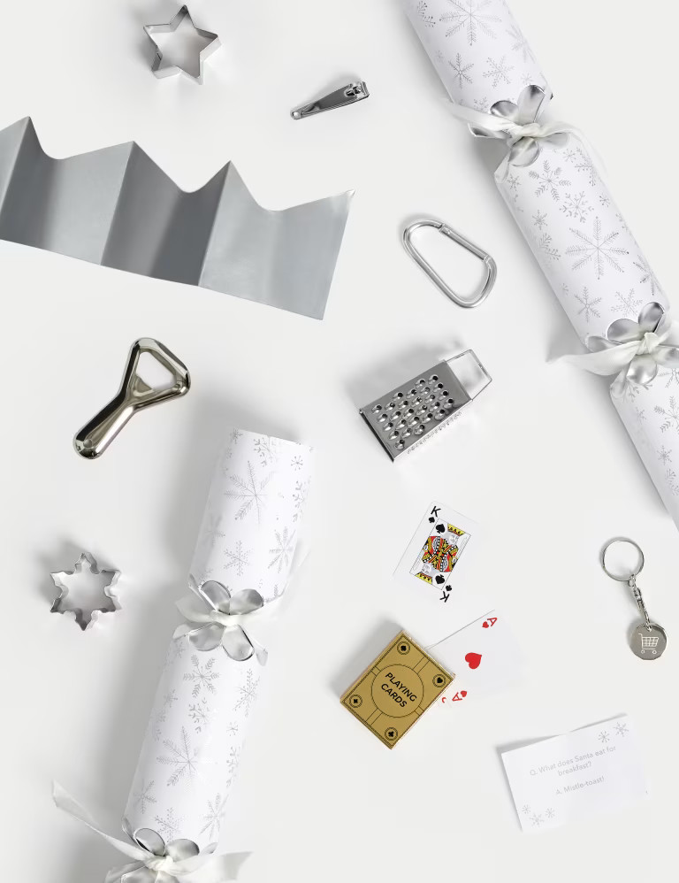 Luxury Christmas Crackers - Silver Design | Marks & Spencer (UK)
