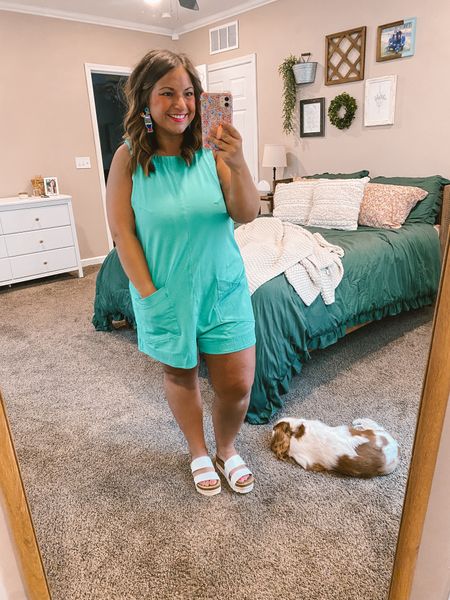 Amazon, summer outfit, sandals

sandals: fit true to size // wearing a 5
romper: fits oversized // sized down to a medium

#LTKMidsize #LTKSeasonal #LTKStyleTip