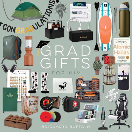 From new dorm to the great outdoors, we've got the ultimate graduation gifts to kickstart his next chapter!  Whether he's charging up his devices or scratching off epic adventures, this guide has the essentials covered.  🎓 

#GiftsForTheGrad #GiftsForTheJourney #NewBeginnings 

#LTKGiftGuide #LTKfindsunder100 #LTKmens