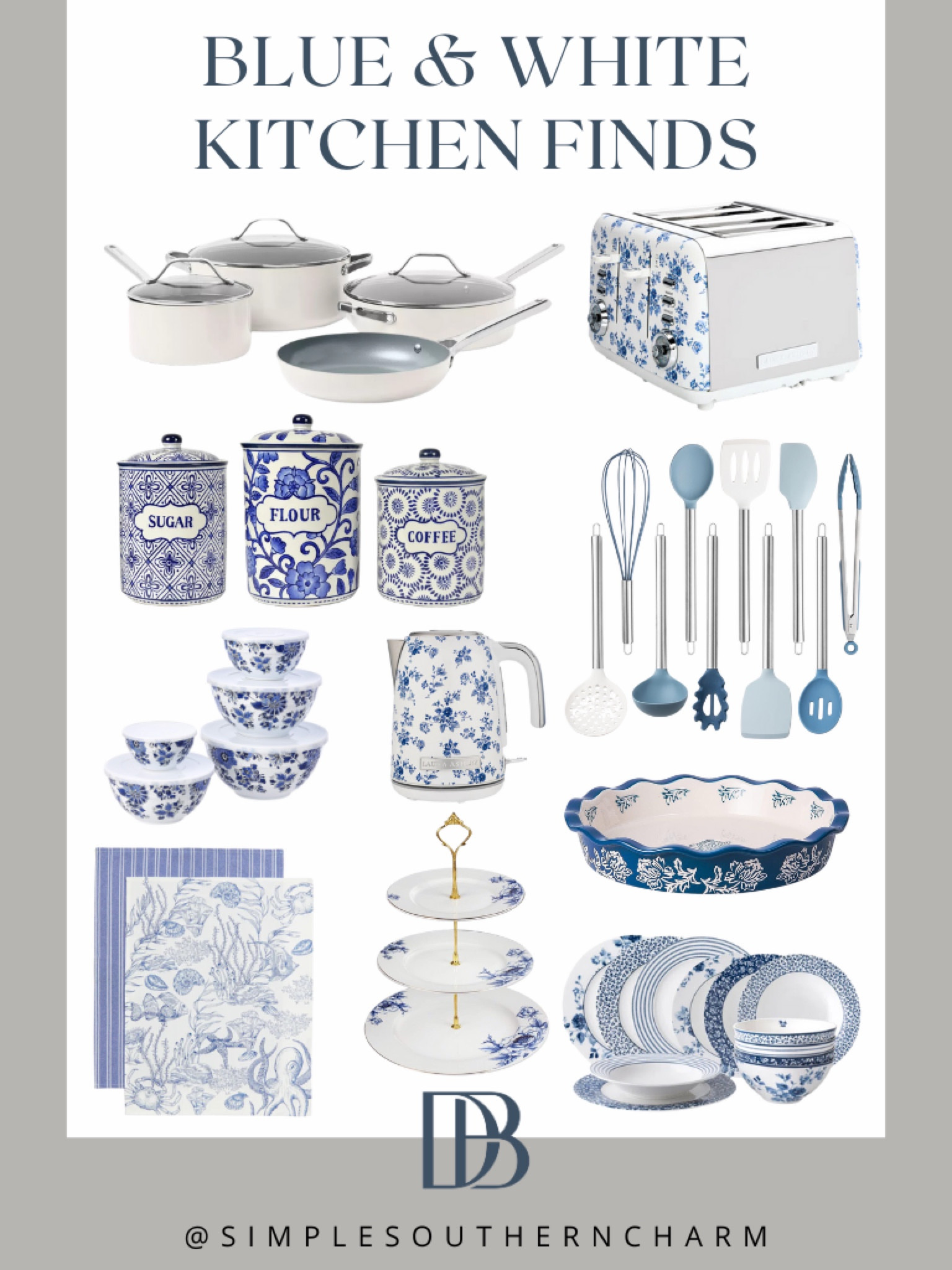 Transform your kitchen with these chic white and blue finds!  #KitchenStyle #BlueAndWhite #HomeDecor #KitchenEssentials #FreshLook #KitchenFinds



#LTKhome