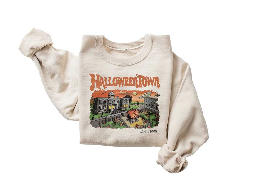 Halloweentown Est 1998 Sweatshirt, Halloweentown University, Retro Halloweentown Sweatshirt, Fall... | Amazon (US)