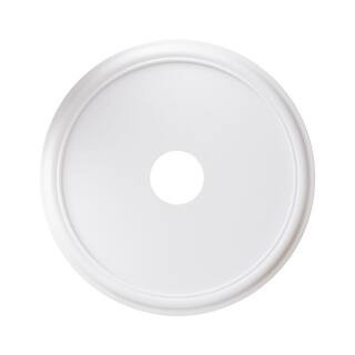 Hampton Bay 21 in. Smooth White Ceiling Medallion 805134 - The Home Depot | The Home Depot