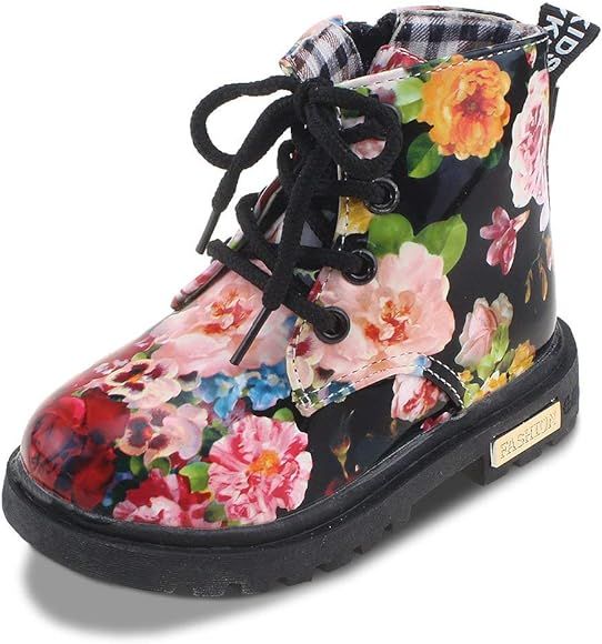 Chiximaxu Fashion Girls Boys PU Waterproof Child Ankle Boots | Amazon (US)
