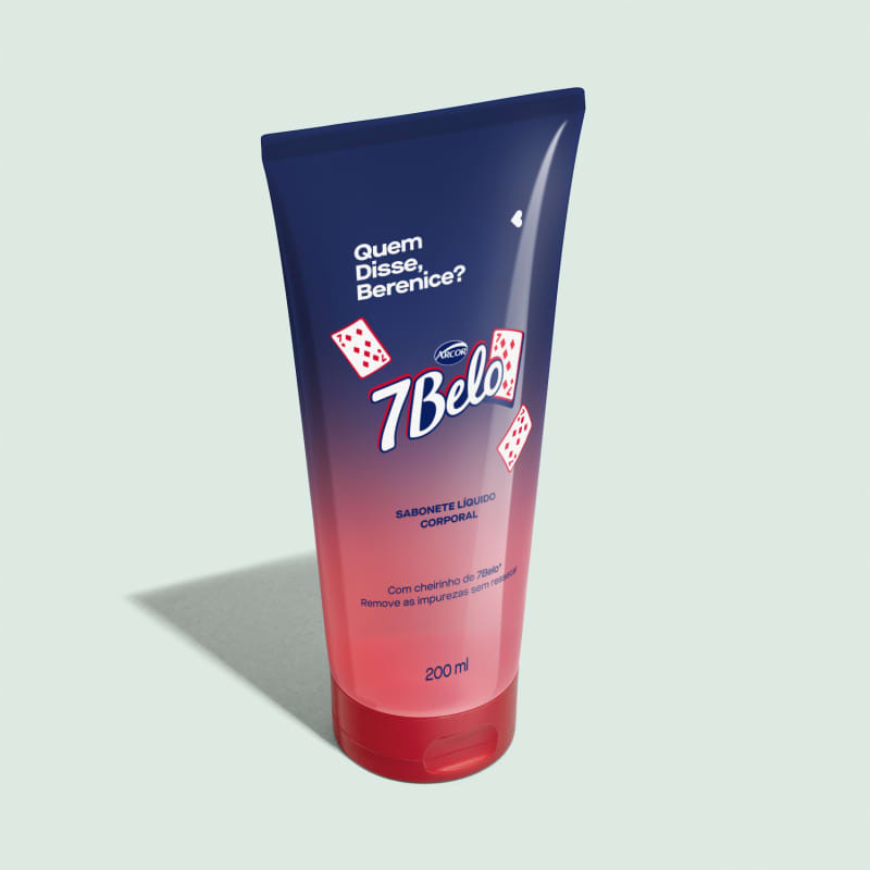Sabonete Líquido Corporal QDB 7Belo Framboesa 200ml | QuemDisseBerenice (BR)