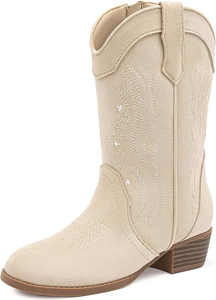 Girls Cowboy Boots Kids Cowboy Boot Toddler Little Big Girls Boot | Amazon (US)