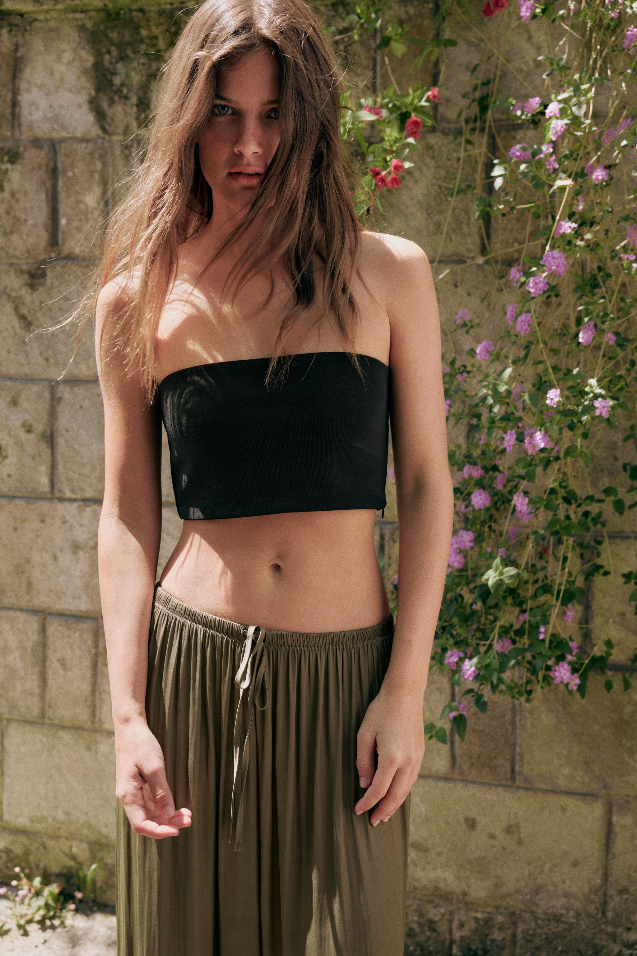 FLOWY PALAZZO PANTS | Zara US