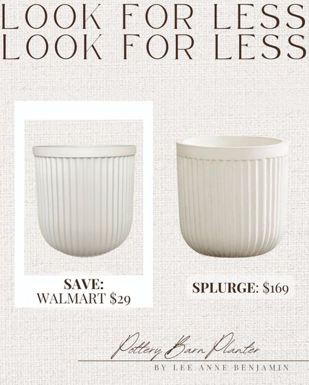 Look for less Pottery Barn planter at Walmart! Obsessed with this find 😍

#LTKSeasonal #LTKhome #LTKfindsunder50