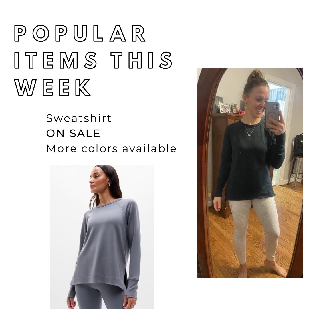 ON SALE - This top is a sweatshirt and long sleeved shirt all in one! It works as a light sweatshirt, lightly fleece lined, that can be worn with a t-shirt under or a long sleeve shirt that can layer easily with a vest.  It’s great for fall through spring. 


#athleta #athletasale #athleisure #sweatshirt #leggings #running 


#LTKOver40 #LTKSaleAlert #LTKU #LTKActive #LTKSeasonal