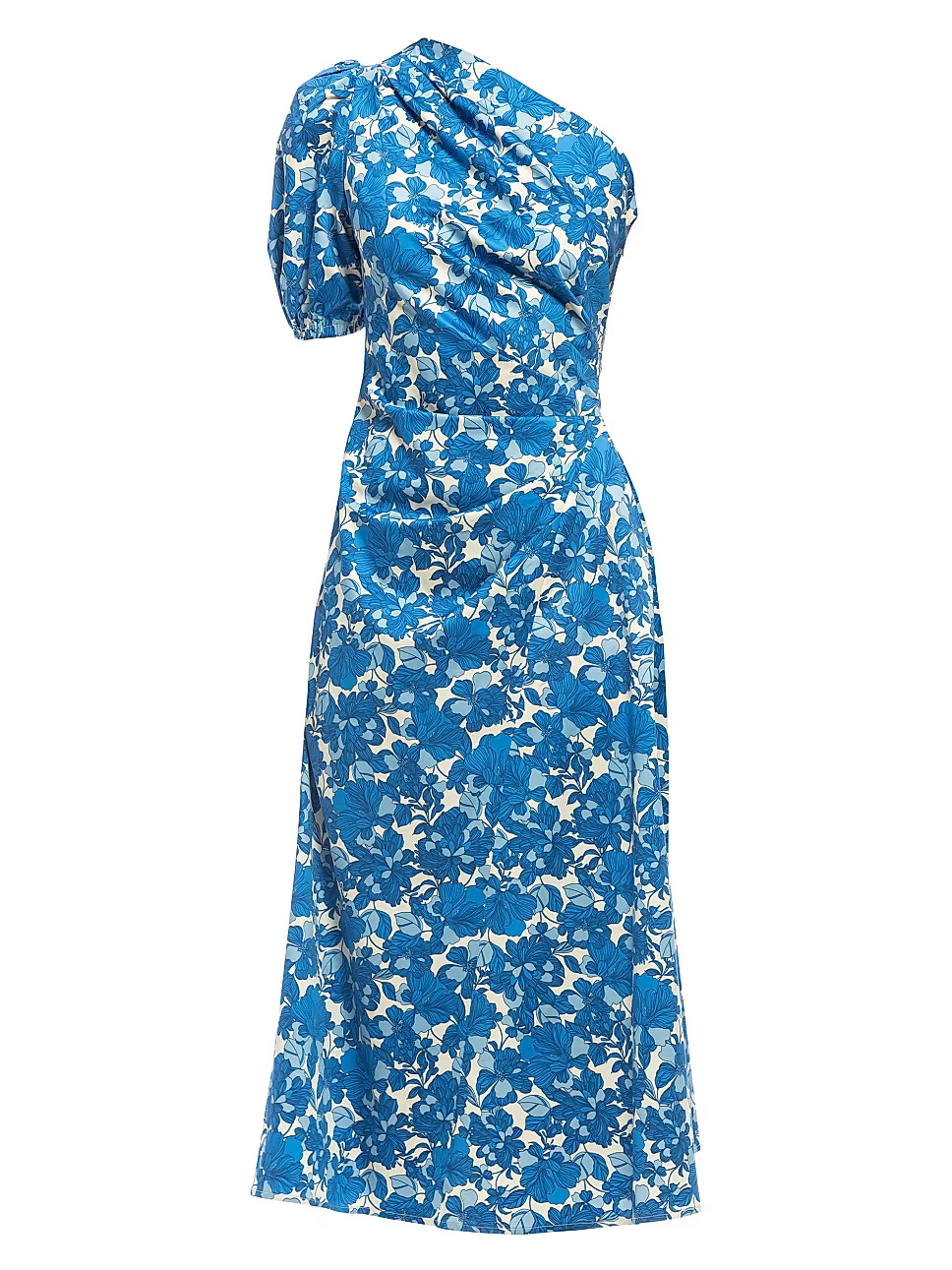 Frida Floral One-Shoulder Midi-Dress | Saks Fifth Avenue