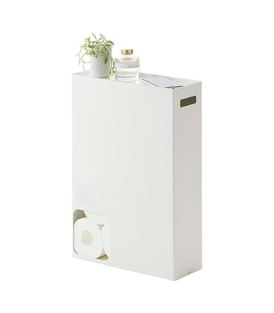 Yamazaki Home Toilet Paper Stocker - Bathroom Storage Organizer Dispenser Not for Jumbo Rolls Ste... | Amazon (US)