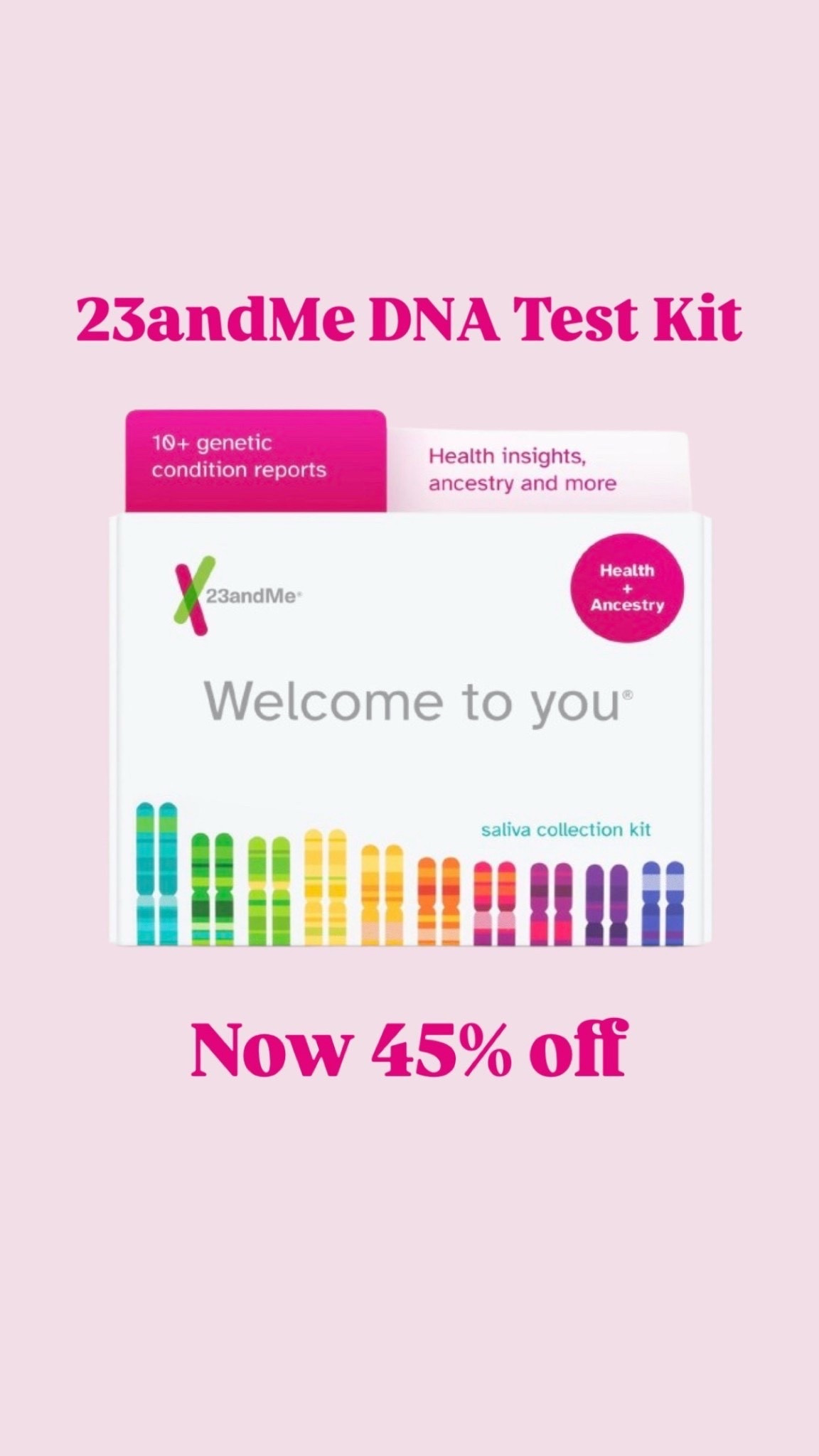 Black Friday Cyber Monday 23andMe DNA Test Kit now 45% off