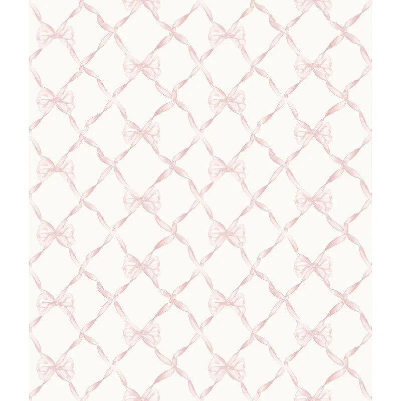 Ribbon Trellis 33' L x 20.5" W Wallpaper Roll | Wayfair North America