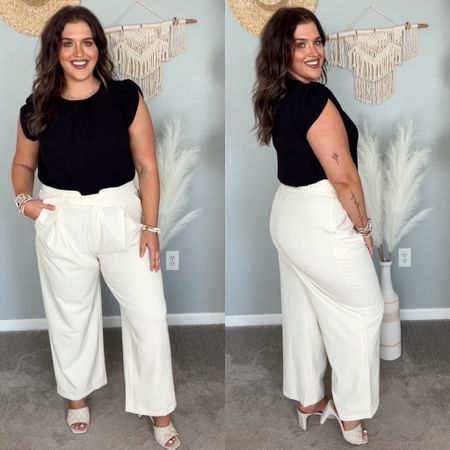 Midsize Summer business casual workwear office outfit 👩‍🏫💼👠 
Top: XL
Pants: XL
#midsizeoutfits #affordablefashion #ootd #businesscasual #styleinspo #workwear #officeoutfits #amazonfashion #heels #summerstyle #blouse #top #teacheroutfits #pants #slacks #trousers

#LTKcurves #LTKstyletip #LTKworkwear
