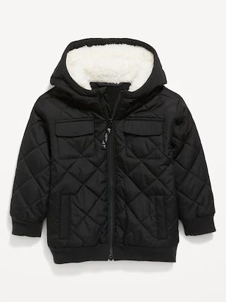 Unisex Hooded Water-Resistant Quilted Jacket for Toddler | Old Navy (US)