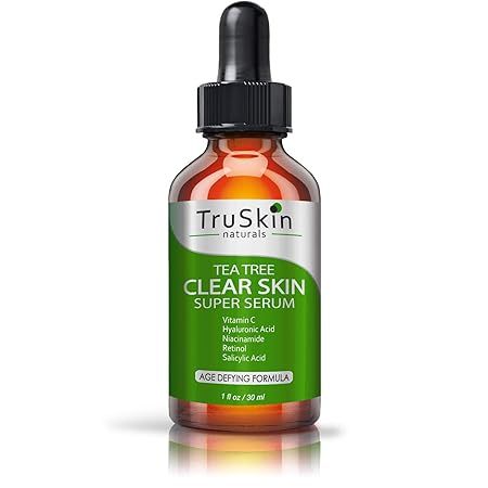 TruSkin Tea Tree Clear Skin Serum with Vitamin C, Salicylic Acid & Retinol, 1fl oz | Amazon (US)