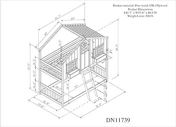 Amazon.com: Twin Over Twin House Bunk Bed with Roof,Window, Window Box and Window Door,Twin Size ... | Amazon (US)