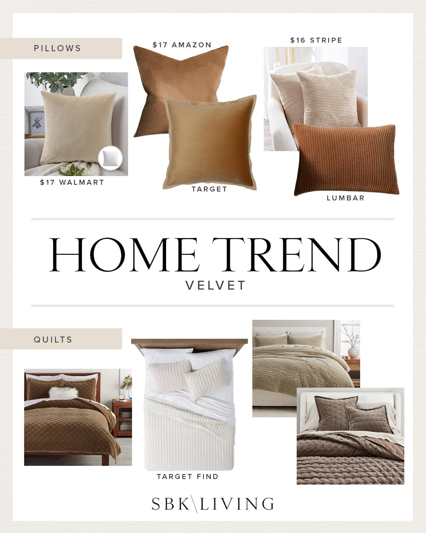 HOME TREND \ velvet pillows and quilts! Easy way to transition decor to fall/winter

Bedding
Bed
Bedroom
Living room 

#LTKhome #LTKSeasonal