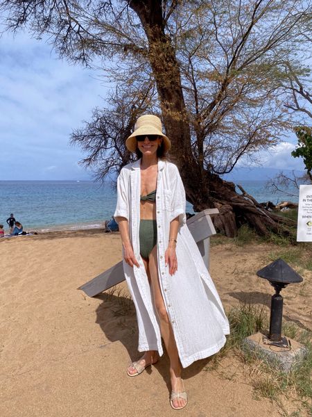 Lightweight gauze coverup (I got this last year, great quality) is 25% off
Oversized fit, I recommend sizing down 

#LTKstyletip #LTKsalealert #LTKswim