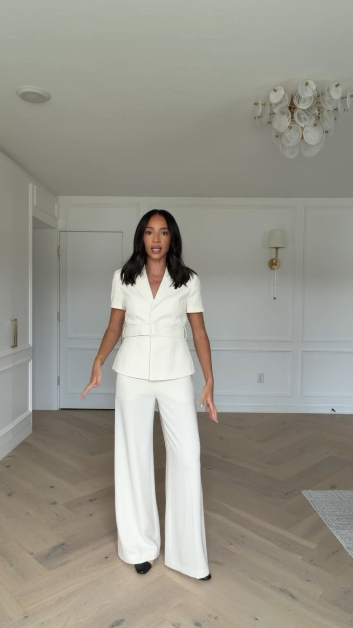 Office outfit! The belt on this jacket cinches the waist and creates a gorgeous silhouette but it is also removable and these pants are so flattering! Wearing size 4 wrap belted jacket and size 6 pants 

workwear, work outfit, office outfit, summer outfit, summer workwear, work conference outfit, chic office outfit, back to school outfits, teacher outfits, business casual workwear

#LTKWorkwear #LTKSeasonal