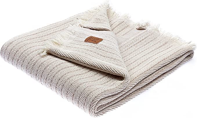 Vintage Throw & Blanket Series by GOLD CASE - Super Soft - 100% Washed Cotton - Decorative and Mu... | Amazon (US)