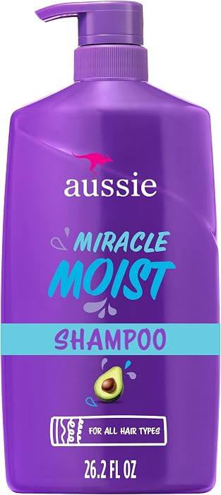 Aussie Miracle Moist Shampoo: Hydrating & Gentle Cleansing Treatment with Avocado & Jojoba Oil, 2... | Amazon (US)