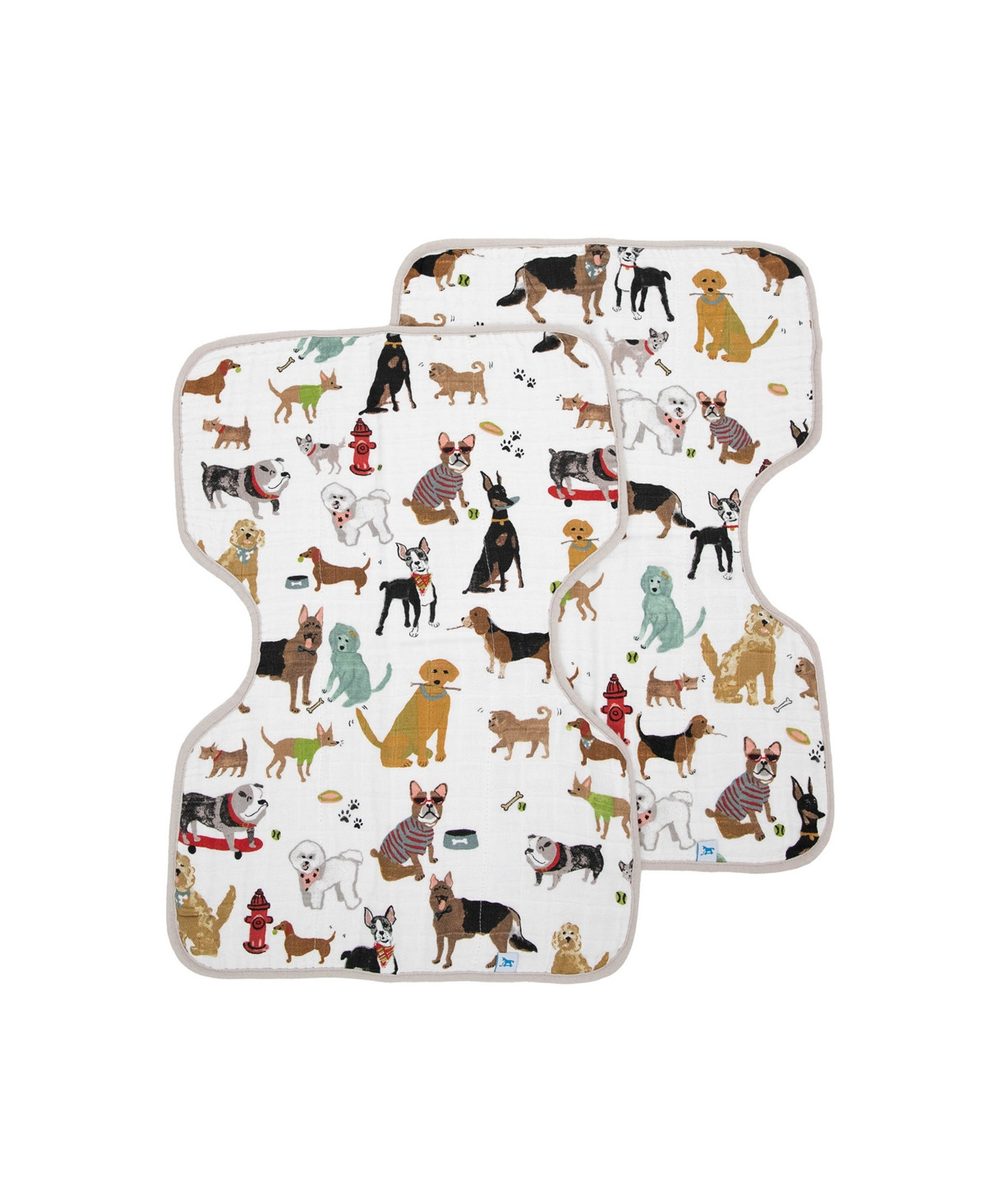 Little Unicorn Baby Girls and Baby Boys Cotton Muslin Baby Burp Cloth, Pack of 2 - Woof | Macy's