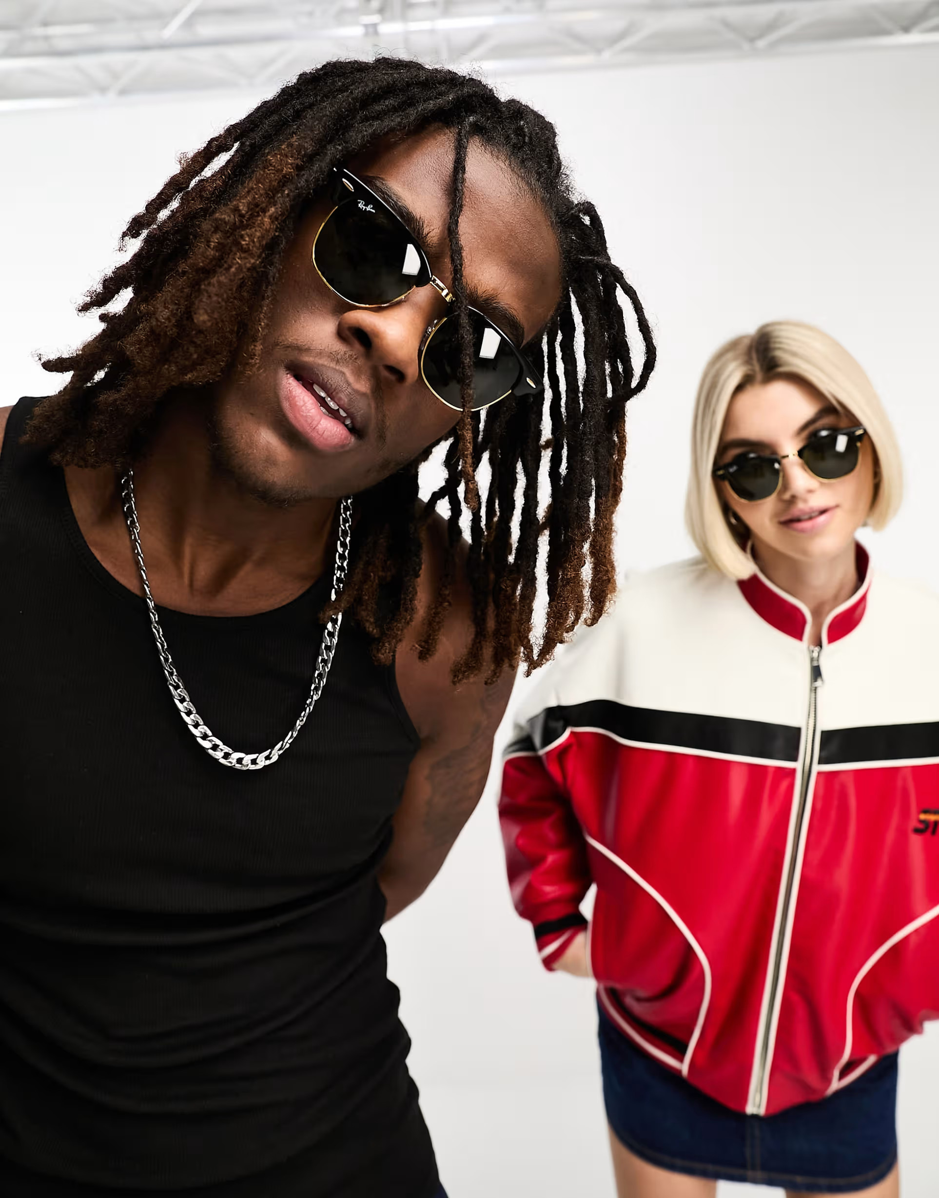 Ray-Ban clubmaster sunglasses in black 0RB3016 | ASOS (Global)