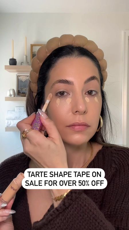 TARTE SHAPE TAPE — currently on sale for over 50% off. One of my favorite concealers! It gives me great coverage for my under eye bags and a little goes a long way. I wear shade 27S - light medium sand in the full coverage concealer 

#LTKMostLoved #LTKsalealert #LTKbeauty