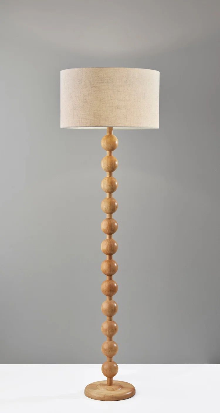 Simonton 62'' Wood Floor Lamp | Wayfair North America