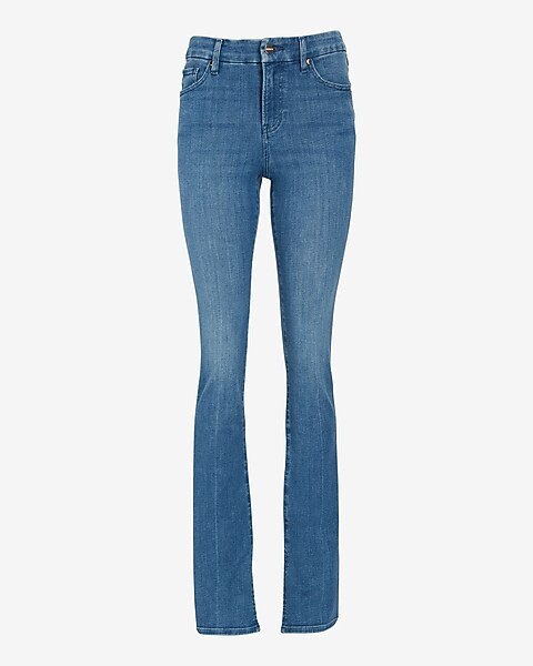 Mid Rise Medium Wash FlexX Skyscraper Jeans | Express