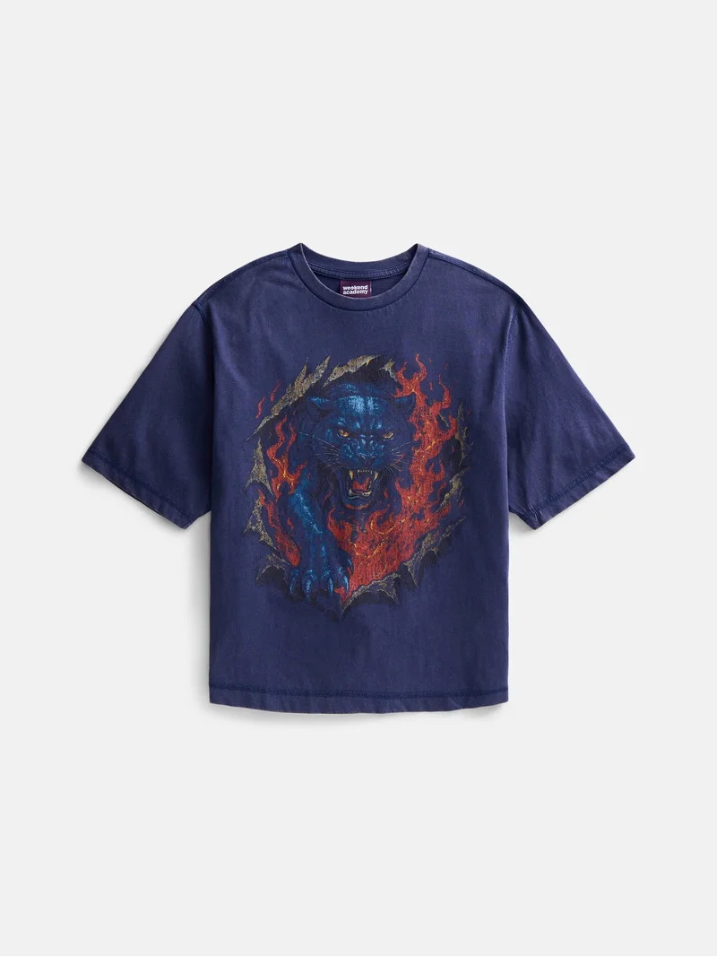Weekend Academy Boys Garment Washed Graphic Tee 4-18 | Walmart (US)