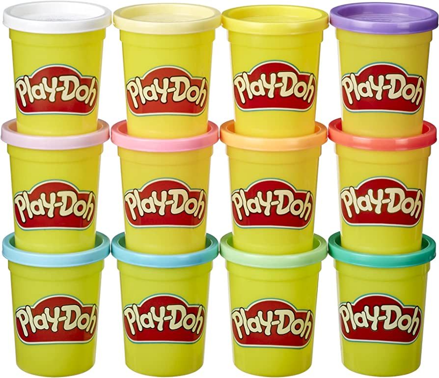 Play-Doh Bulk Spring Colors 12-Pack of Non-Toxic Modeling Compound, 4-Ounce Cans, Kids Easter Bas... | Amazon (US)