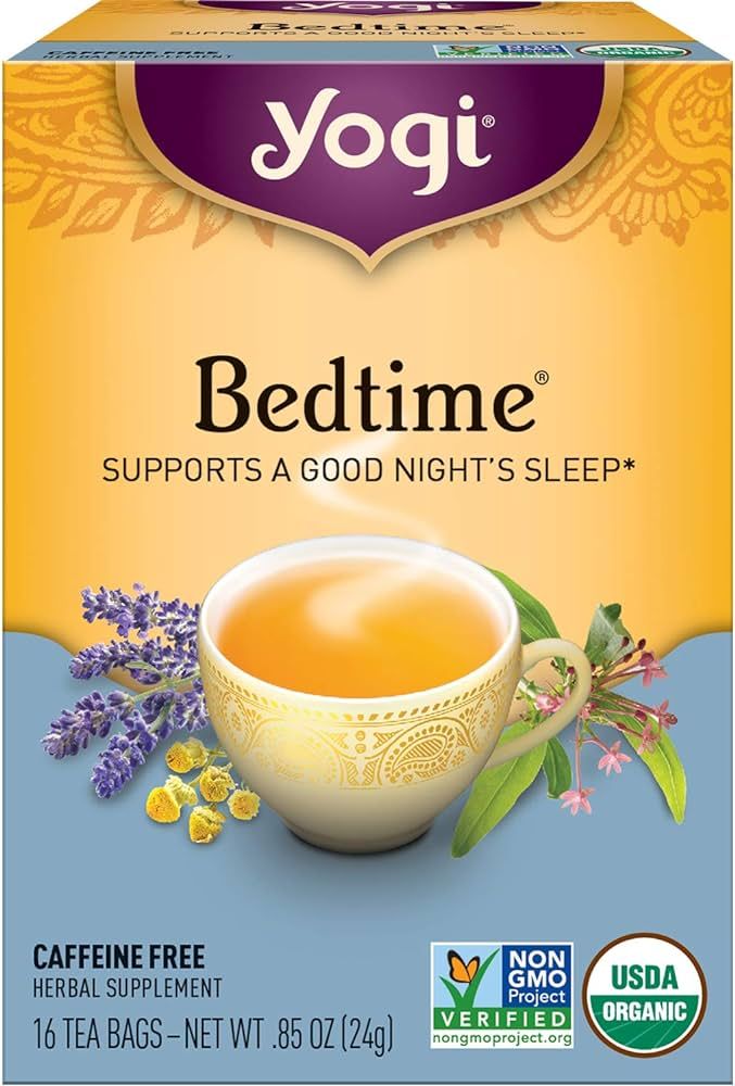 Yogi Tea Bedtime Tea - 16 Tea Bags per Pack (4 Packs) - Chamomile & Passionflower Herbal Tea Blen... | Amazon (US)