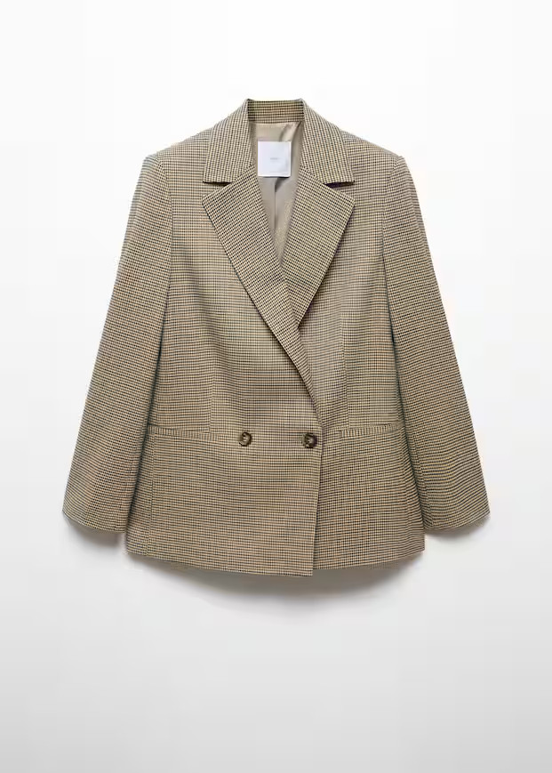 Cross button blazer -  Women | Mango USA | MANGO (US)