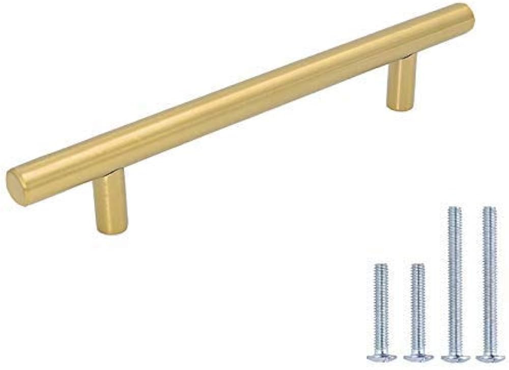LONTAN 12 Pack Kitchen Cabinet Handles Gold Drawer Pulls 6-1/4 Inch Gold Cabinet Handles Brushed ... | Amazon (US)