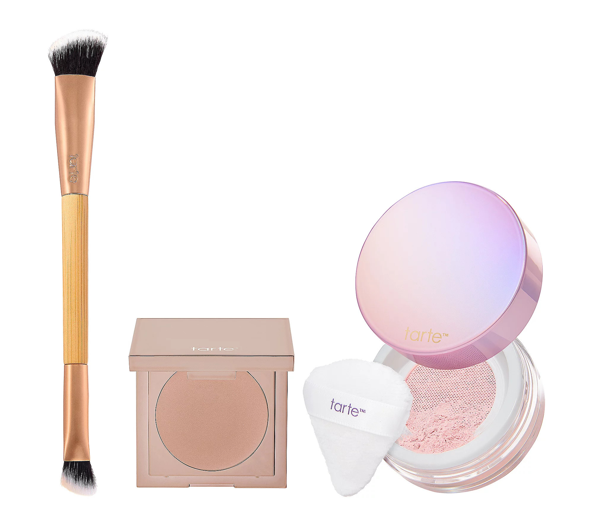 tarte CC undereye corrector & creaseless powder 3 pc Set | QVC