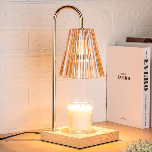 Marycele Candle Warmer Lamp with Timer, Vintage Amber Nightstand Candle Warming Lamp for Home Room Decor, Dimmable Wax Warmer for Jar Candles, Wedding Registry Gifts for Women Couples 2025 | Amazon (US)