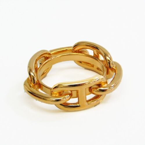 Hermes Metal Scarf Ring Gold Lugate Shane Dunkle BF557301 | eBay US
