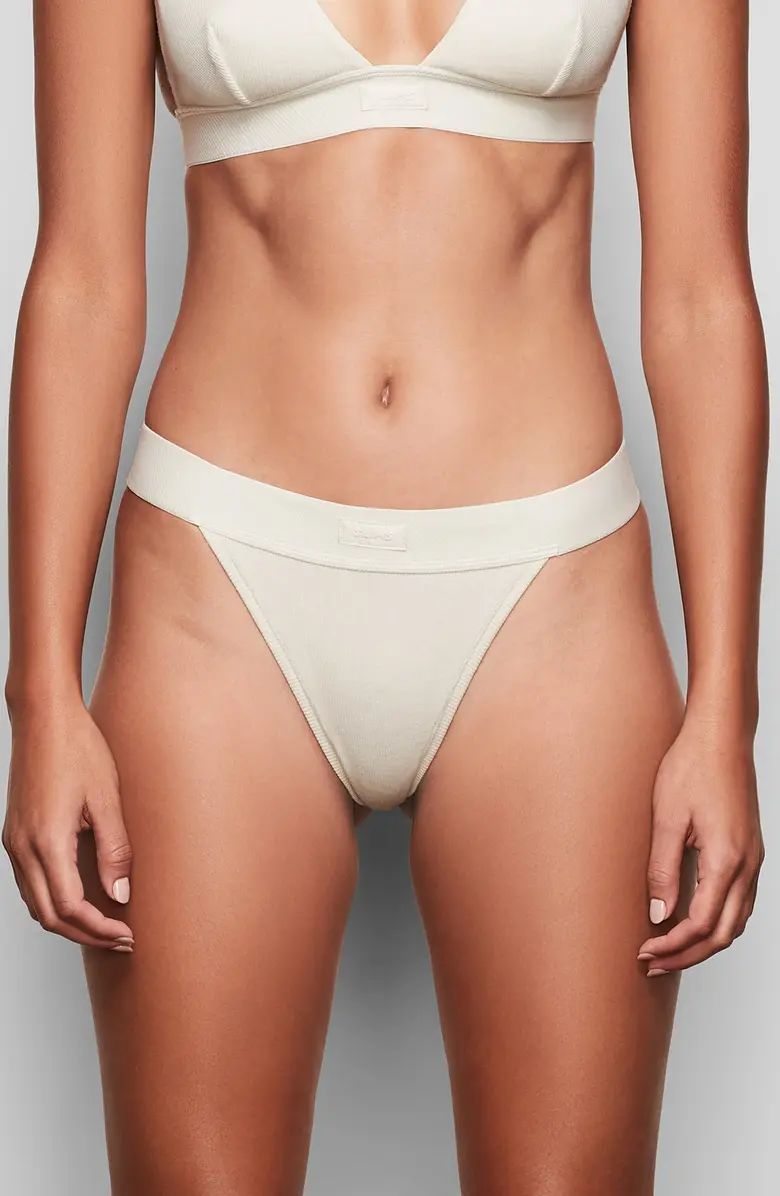 Cotton Rib Thong | Nordstrom