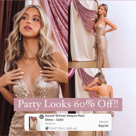 60% Off Vici Party Looks!!

Snag this gorgeous black tie gold sequin gown for just $45 with code:Party60!

#Vici #ViciDolls

#LTKsalealert #LTKHoliday #LTKwedding