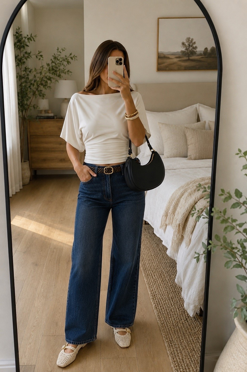 The effortless everyday outfit you’ll wear on repeat. 🤍 Abercrombie never misses with the perfect white top and wide-leg denim. Add woven flats and a classic black bag for an elevated everyday look. Linked in my LTK!

#LTKSaleAlert #LTKSeasonal #LTKootd