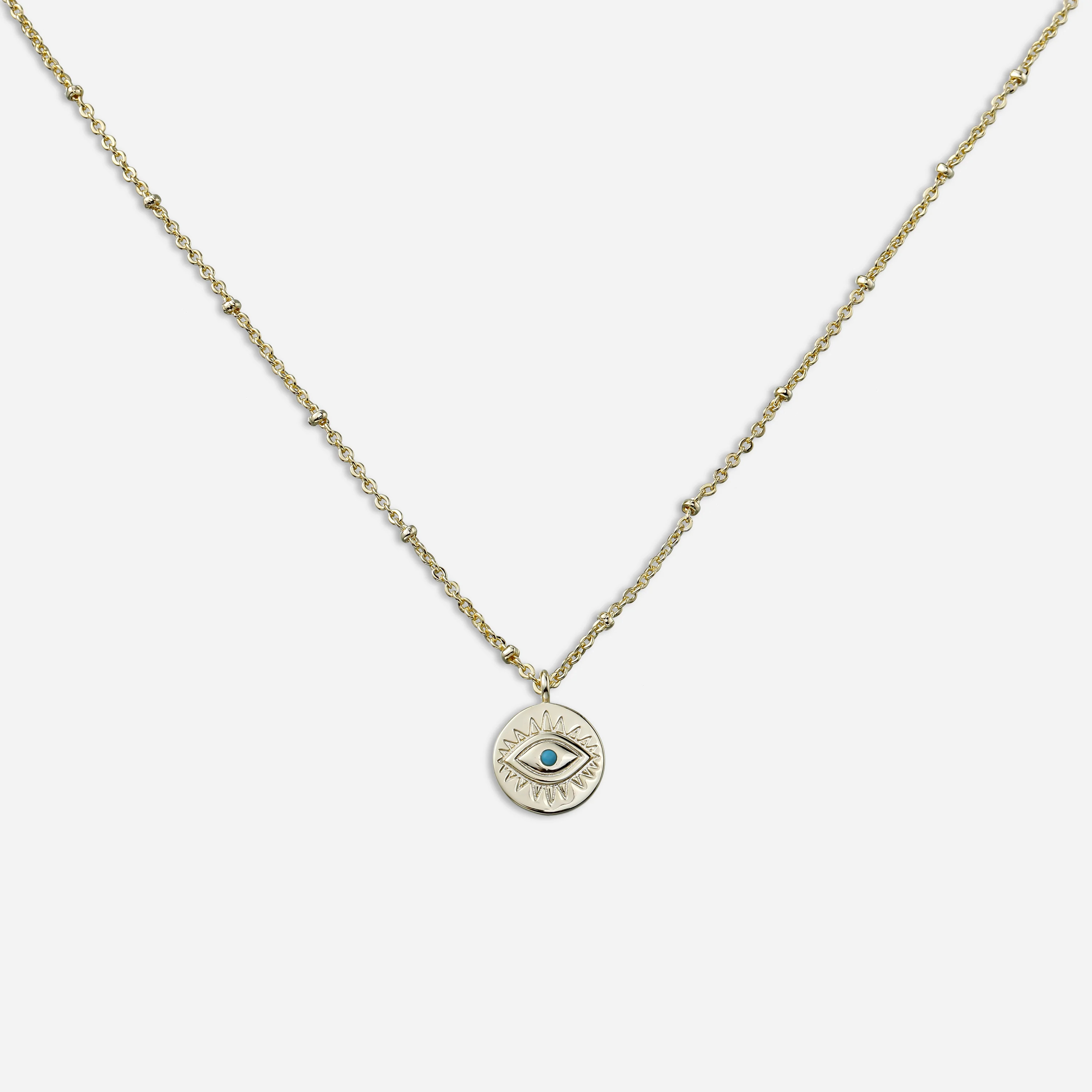 BWC Gold Evil Eye Necklace | Victoria Emerson