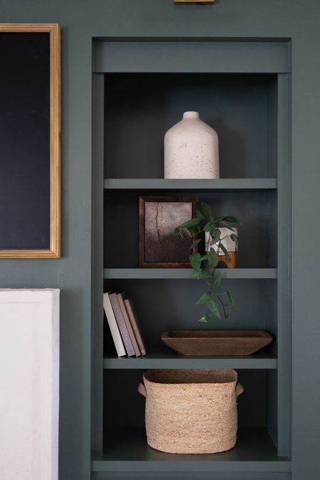 Shelf styling! 

Vase, McGee &Co, Studio McGee, Target , affordable home decor, wood tray, coffee table books, built in styling, wall light 

#LTKsalealert #LTKhome