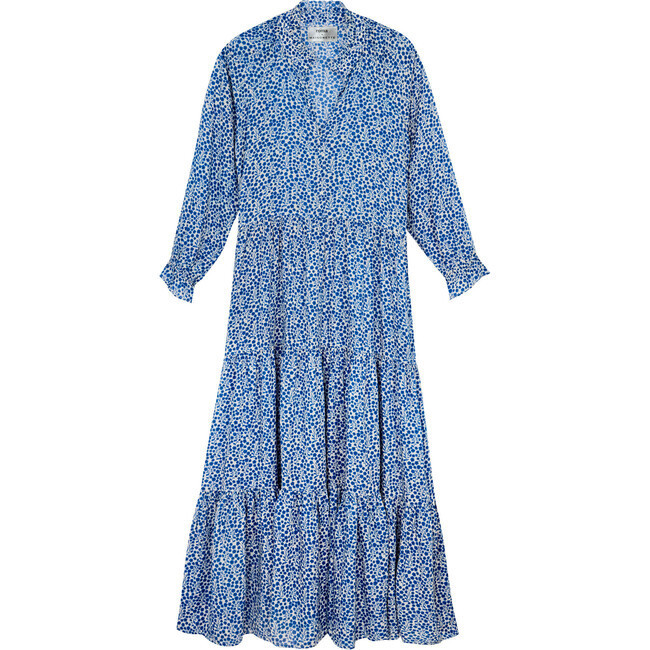 Maisonette x Roma Women's Sienna Dress, Blue Floral | Maisonette