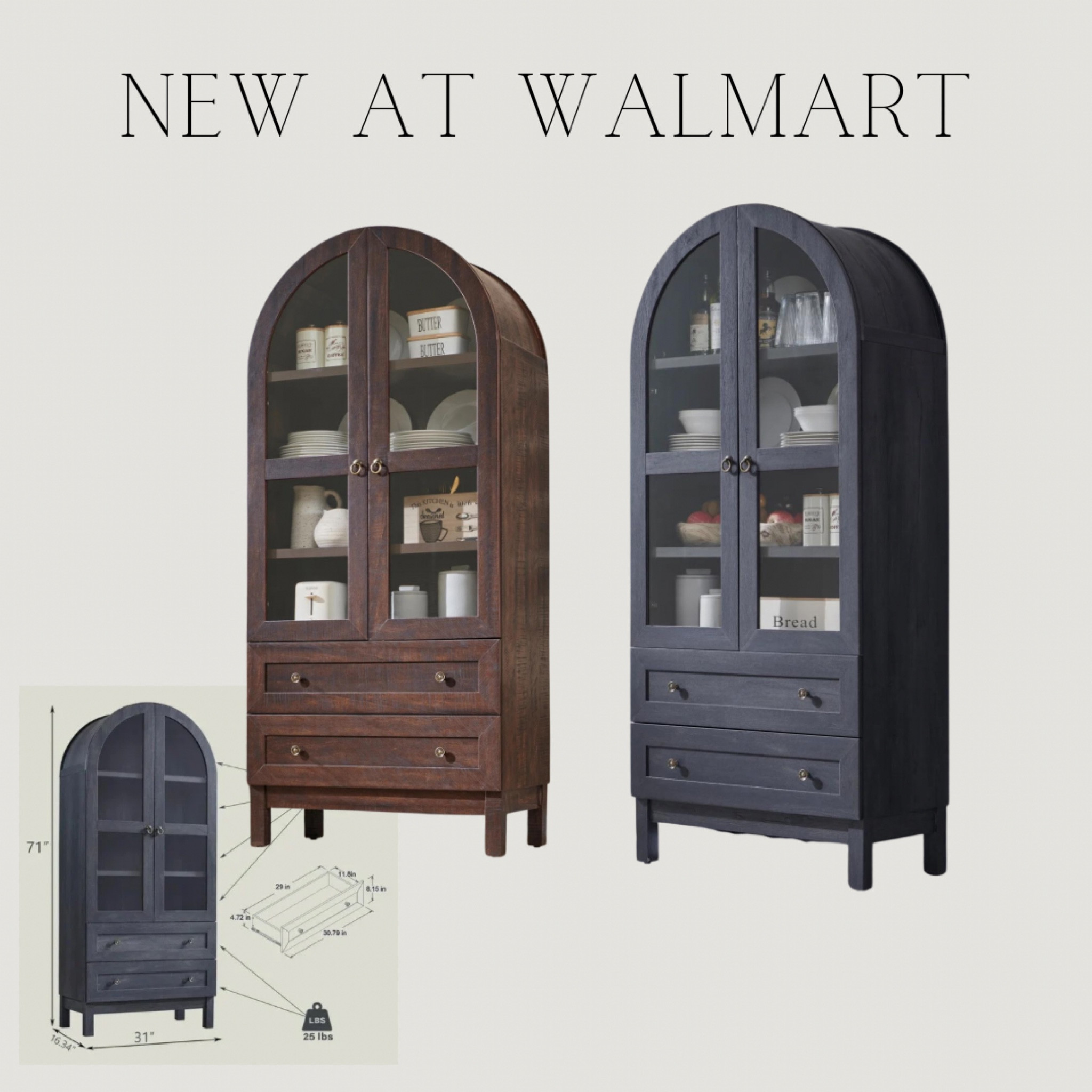 New arch cabinet from Walmart! Only $300